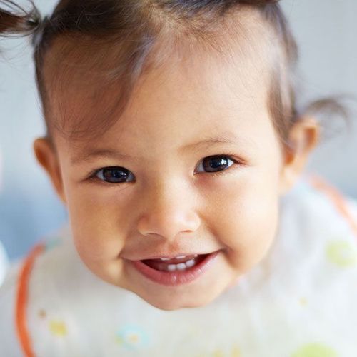 Smiling baby girl